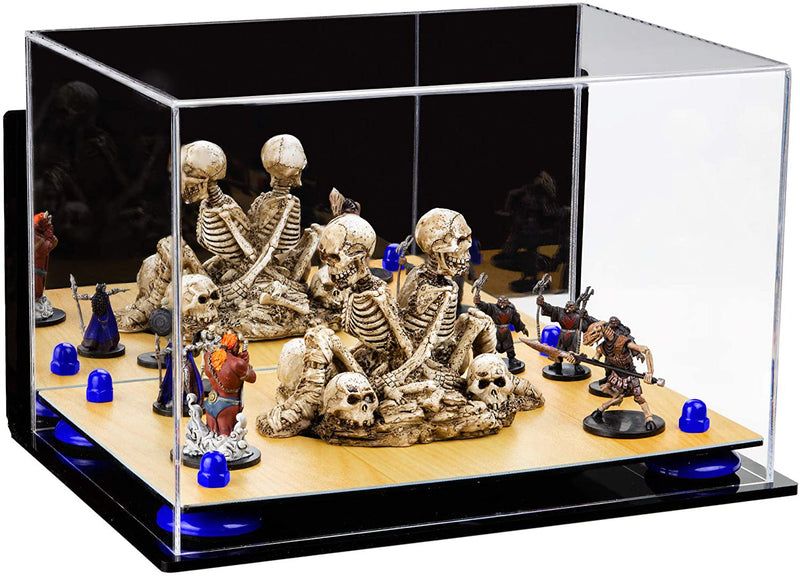 Acrylic Kids Shoes Display Case 12 x 8.25 x 8 - Mirror Wall Mounts (A004/V41)