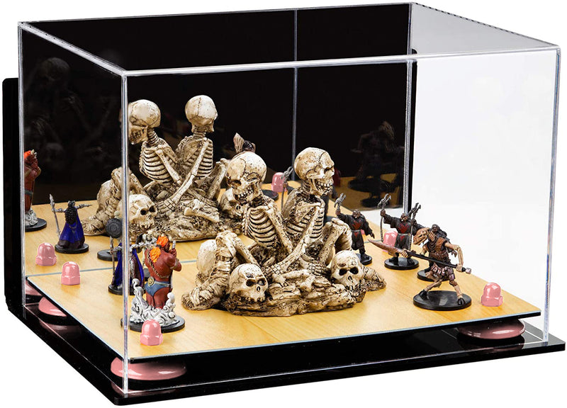 Acrylic Versatile Display Case 12 X 8.25 X 8 - Mirror Wall Mounts (V41/A004)