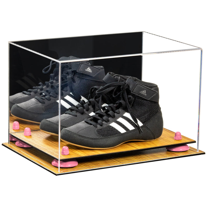 Acrylic Kids Shoes Display Case 12 x 8.25 x 8 - Mirror Wall Mount (A004/V41)