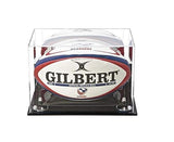 Acrylic Rugby Ball Display Case - Mirror Wall Mount (B41/A004)