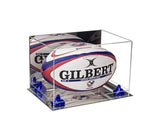 Acrylic Rugby Ball Display Case - Mirror No Wall Mount (B41/A004)