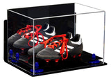 Acrylic Kids Shoes Display Case 12 x 8.25 x 8 - Mirror Wall Mounts (A004/V41)