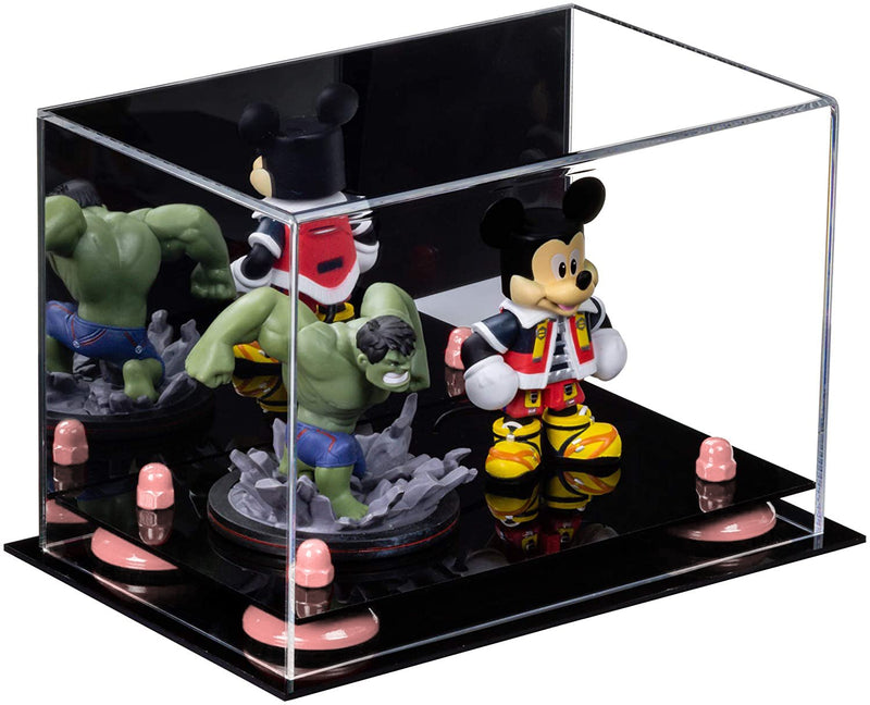 Versatile Acrylic Display Case 9.5 x 6 x 6.5 - Mirror No Wall Mounts (A005/V43)