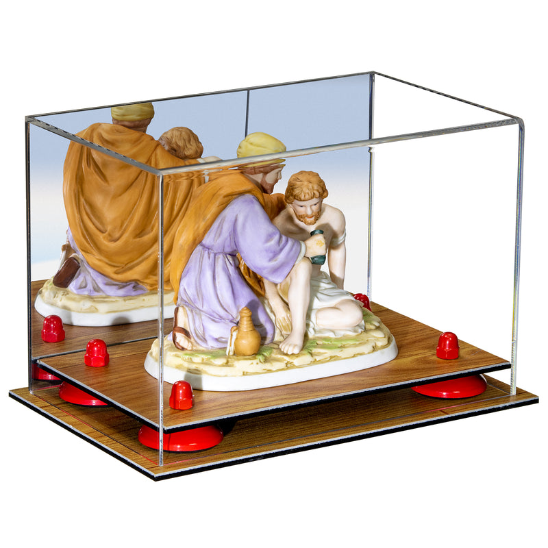 Versatile Acrylic Display Case 9.5 x 6 x 6.5 - Mirror No Wall Mounts (A005/V43)