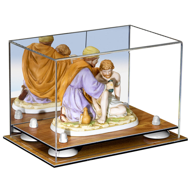 Versatile Acrylic Display Case 9.5 x 6 x 6.5 - Mirror No Wall Mounts (A005/V43)