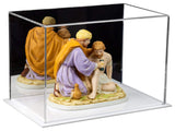 A005 Versatile Mirror White Double Sheet Showppiece 9.5x6x6.5 Display Case