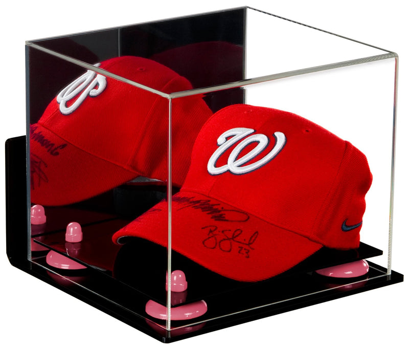 Acrylic Baseball Cap Display Case - Mirror Wall Mounts (V21/A006)
