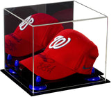 Acrylic Baseball Cap Display Case - Mirror Wall Mounts (V21/A006)