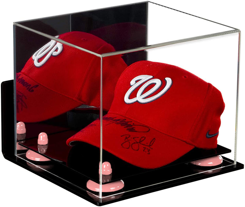 Acrylic Baseball Cap Display Case - Mirror Wall Mounts (V21/A006)