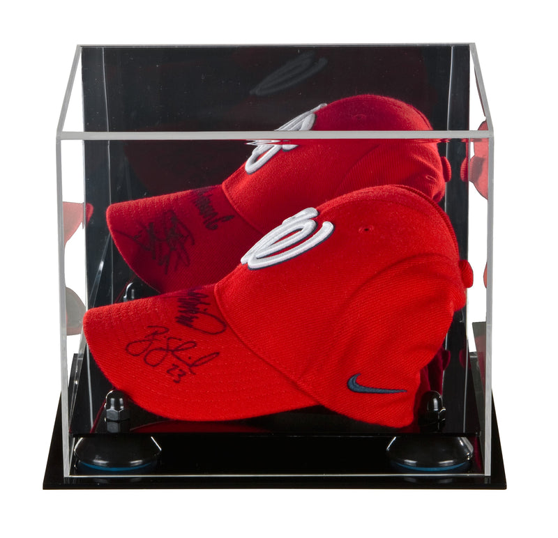 Baseball Cap<br>Display Case with<br>Mirror and Risers (A006)<br><sub>For MLB, NCAA, and more</sub>, Display Case, Better Display Cases, Better Display Cases - Better Display Cases