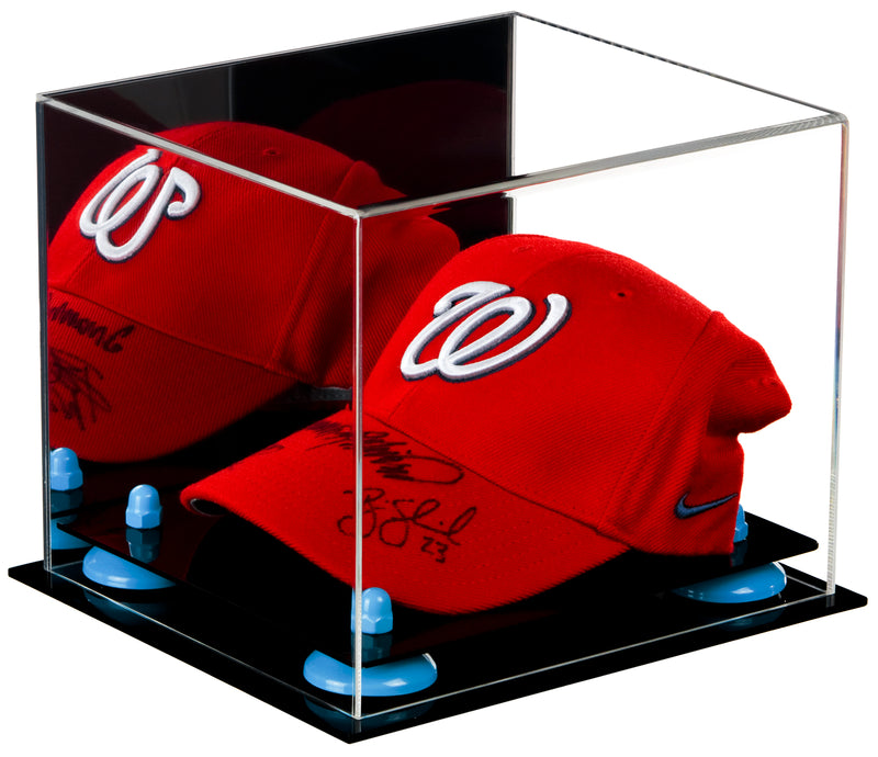 Baseball Cap<br>Display Case with<br>Mirror and Risers (A006)<br><sub>For MLB, NCAA, and more</sub>, Display Case, Better Display Cases, Better Display Cases - Better Display Cases