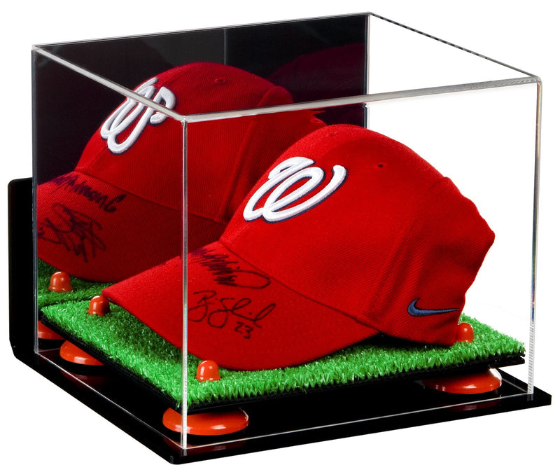 Acrylic Baseball Cap Display Case - Mirror Wall Mounts (V21/A006)