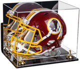 Mirror Gold Risers Wall Mount Helmet Display Case