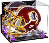 Mirror Purple Risers Wall Mount Helmet Display Case
