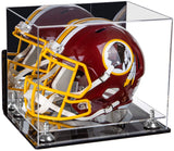 Mirror Silver Risers Wall Mount Helmet Display Case