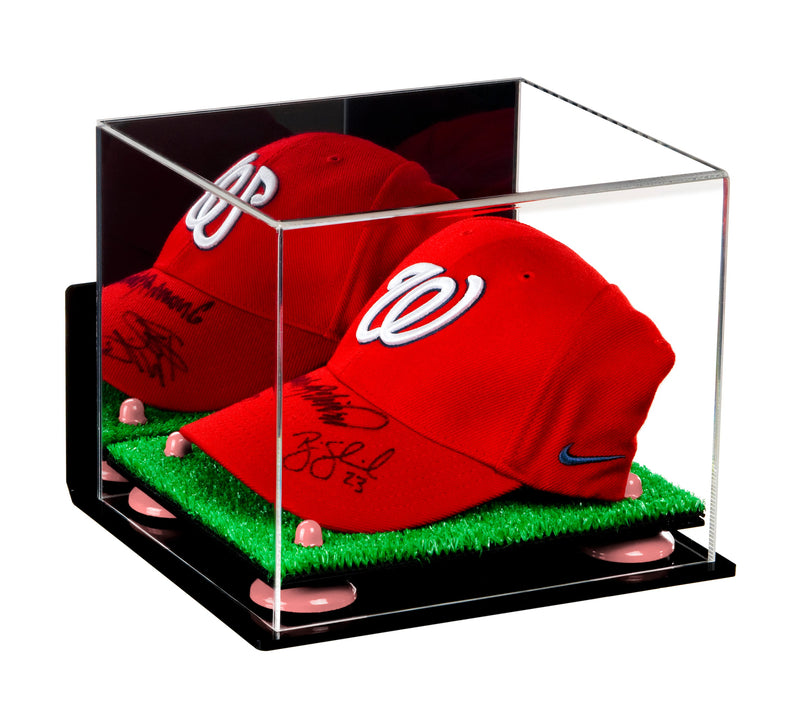 Acrylic Baseball Cap Display Case - Mirror Wall Mounts (V21/A006)