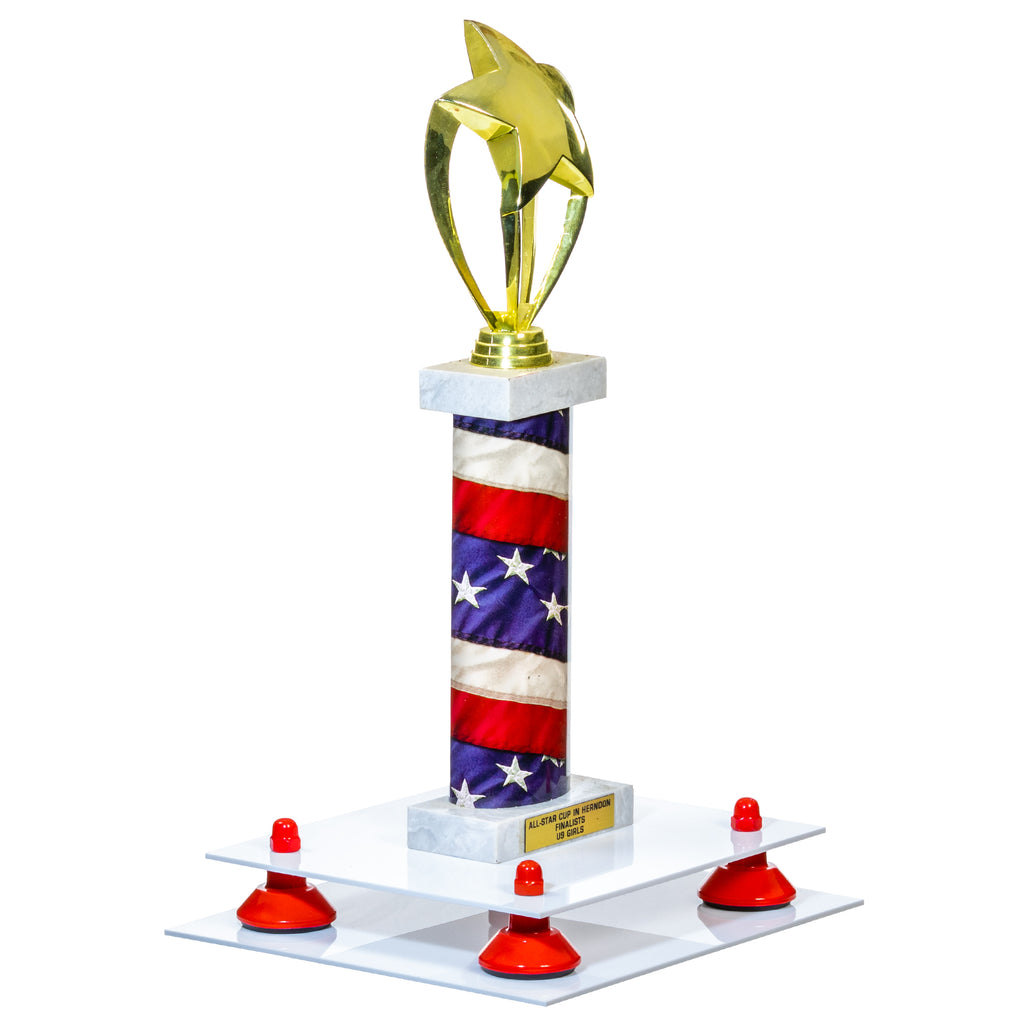 Triangle Trophy Riser Trophy Pedestal Stand or Base with Risers – Better Display Cases