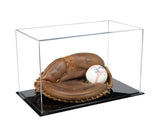 Acrylic Baseball Catchers Glove Display Case - Clear (V16/A011)