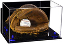 Acrylic Baseball Catchers Glove Display Case - Mirror Wall Mounts (A011/V16)