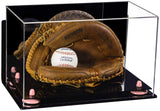 Acrylic Baseball Catchers Glove Display Case - Mirror Wall Mounts (V16/A011)