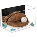 Acrylic Baseball Catchers Glove Display Case - Mirror Wall Mounts (A011/V16)