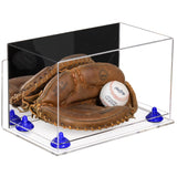 Acrylic Baseball Catchers Glove Display Case - Mirror Wall Mounts (V16/A011)