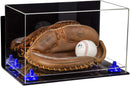 Acrylic Baseball Catchers Glove Display Case - Mirror Wall Mounts (A011/V16)