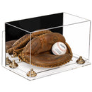 Acrylic Baseball Catchers Glove Display Case - Mirror Wall Mounts (A011/V16)