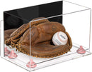 Acrylic Baseball Catchers Glove Display Case - Mirror Wall Mounts (A011/V16)