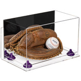 Acrylic Baseball Catchers Glove Display Case - Mirror Wall Mounts (V16/A011)