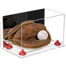 Acrylic Baseball Catchers Glove Display Case - Mirror Wall Mounts (A011/V16)