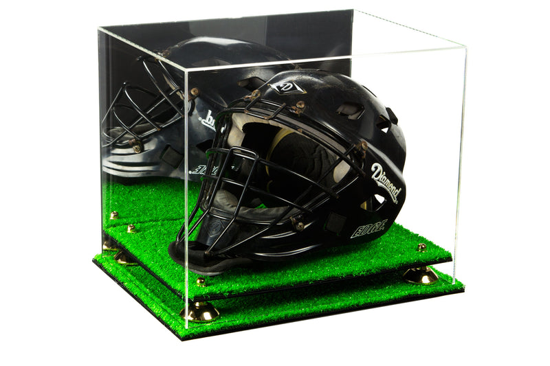 Acrylic Catchers or Goalie Helmet Display Case - Mirror No Wall Mounts (V44/A002)