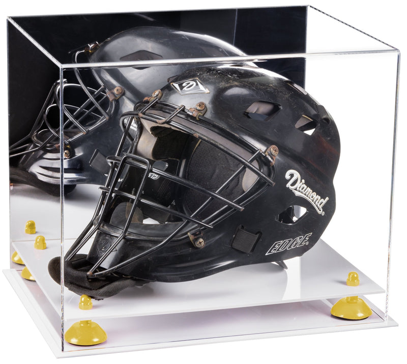 Acrylic Catchers or Goalie Helmet Display Case - Mirror Wall Mounts (V44/A002)