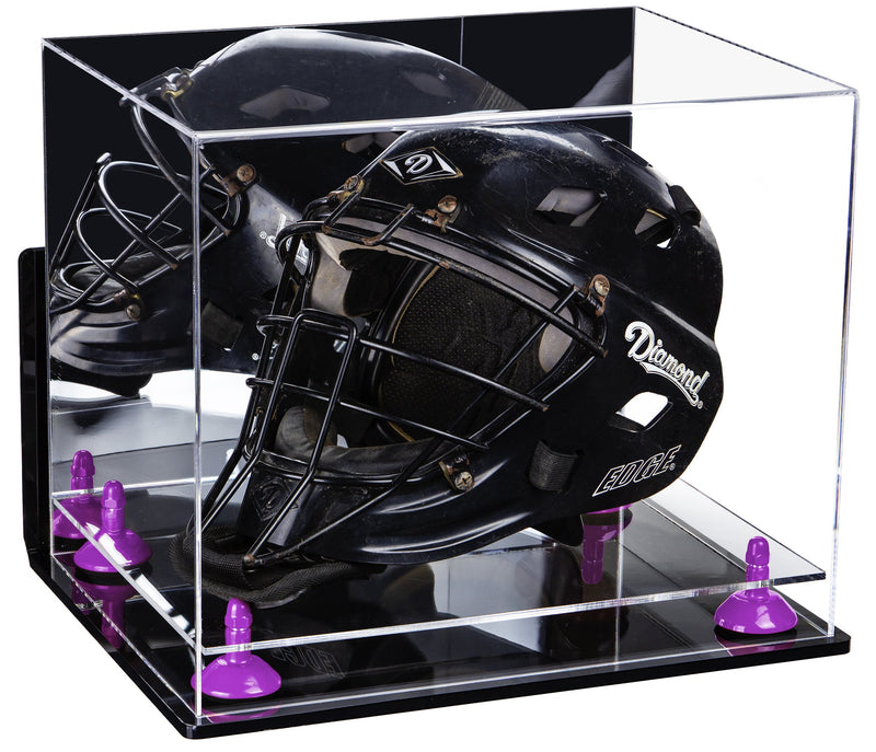 Acrylic Catchers or Goalie Helmet Display Case - Mirror No Wall Mounts (V44/A002)