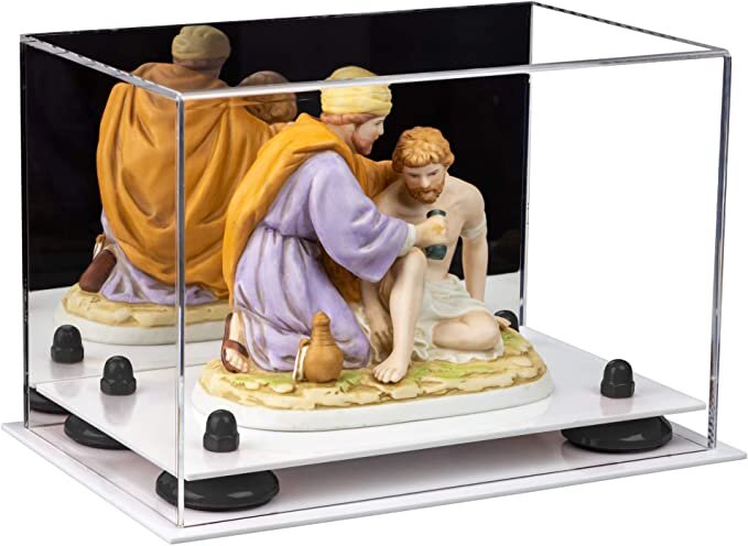 Versatile Acrylic Display Case 9.5 x 6 x 6.5 - Mirror No Wall Mounts (A005/V43)