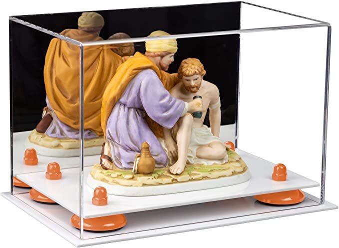 Versatile Acrylic Display Case 9.5 x 6 x 6.5 - Mirror No Wall Mounts (A005/V43)