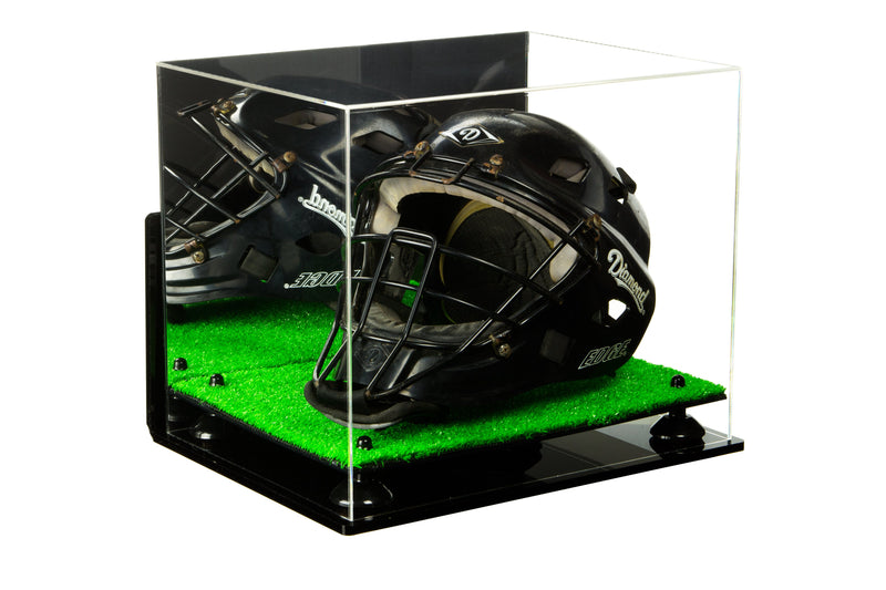 Acrylic Catchers or Goalie Helmet Display Case - Mirror No Wall Mounts (V44/A002)