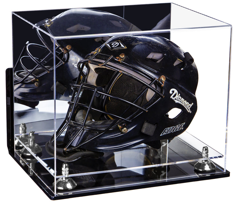 Acrylic Catchers or Goalie Helmet Display Case - Mirror No Wall Mounts (V44/A002)