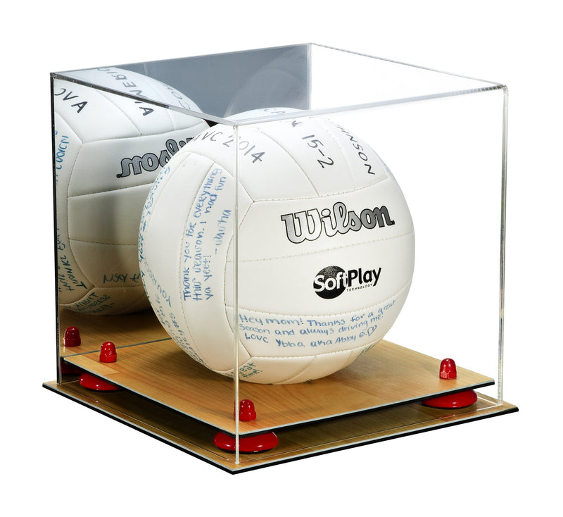 Acrylic Volleyball Display Case - Mirror No Wall Mounts (A027/B02)