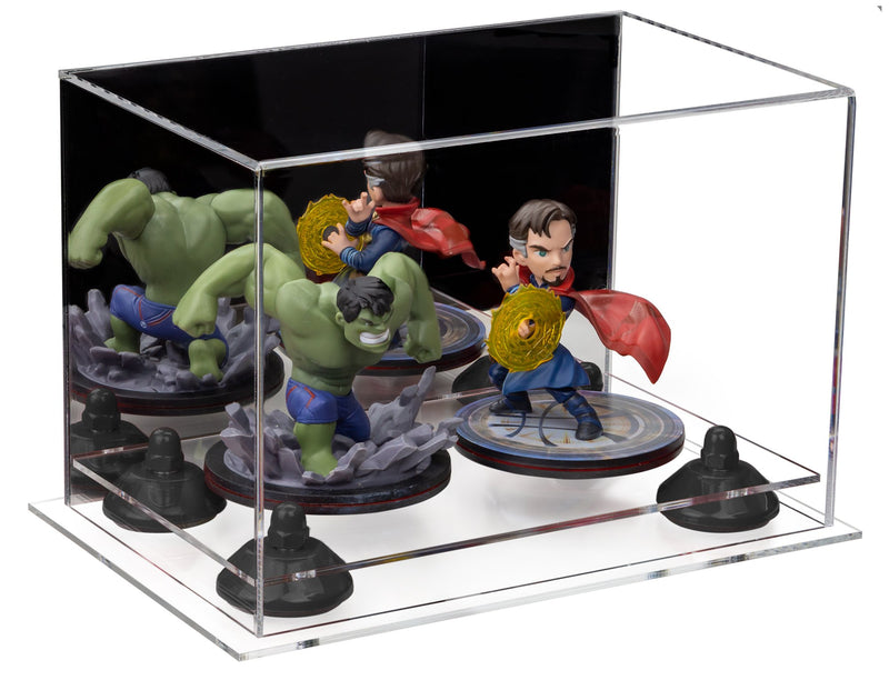 Versatile Acrylic Display Case 9.5 x 6 x 6.5 - Mirror No Wall Mounts (A005/V43)