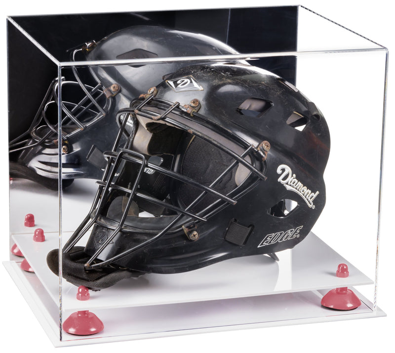 Acrylic Catchers or Goalie Helmet Display Case - Mirror No Wall Mounts (V44/A002)