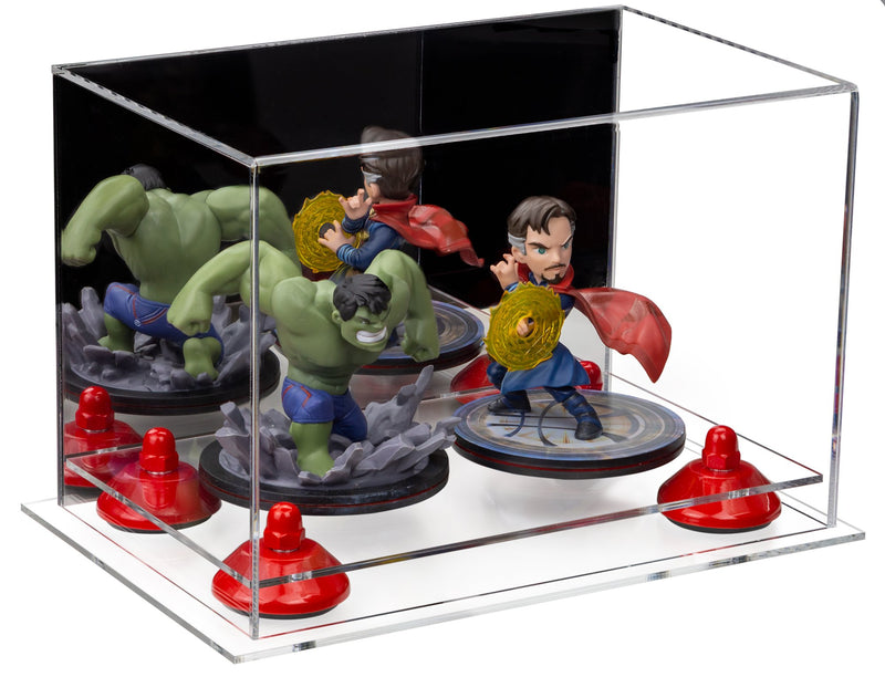 Versatile Acrylic Display Case 9.5 x 6 x 6.5 - Mirror No Wall Mounts (A005/V43)