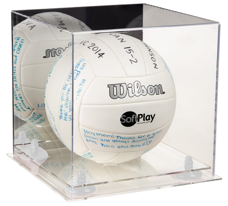 Acrylic Volleyball Display Case - Mirror No Wall Mounts (A027/B02)