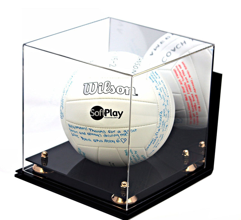 Acrylic Volleyball Display Case - Mirror No Wall Mounts (A027/B02)