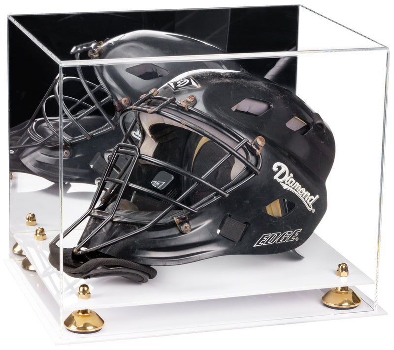 Acrylic Catchers or Goalie Helmet Display Case - Mirror No Wall Mounts (V44/A002)