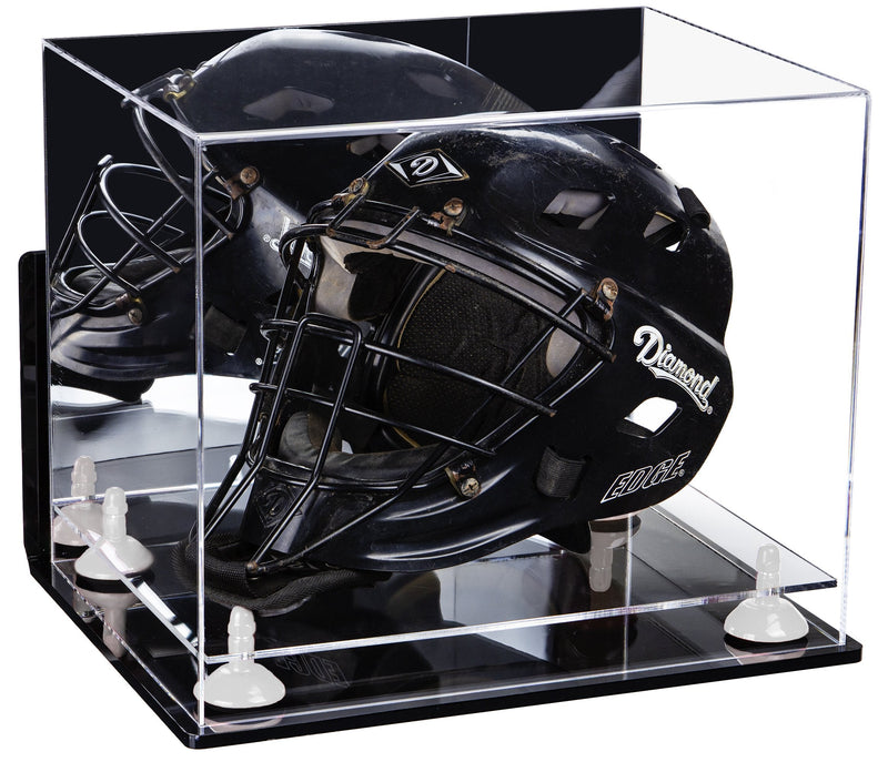 Acrylic Catchers or Goalie Helmet Display Case - Mirror Wall Mounts (V44/A002)