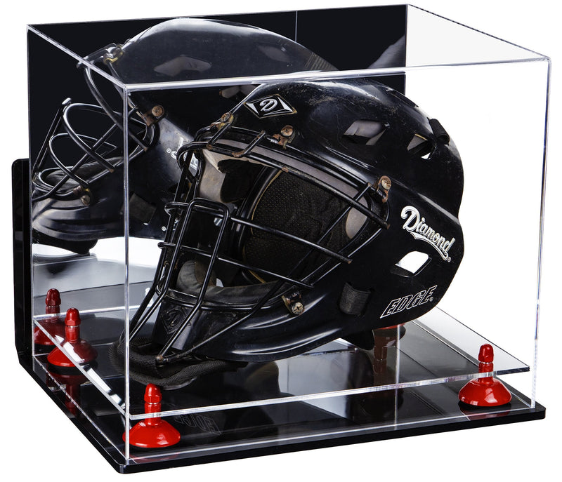 Acrylic Catchers or Goalie Helmet Display Case - Mirror Wall Mounts (V44/A002)