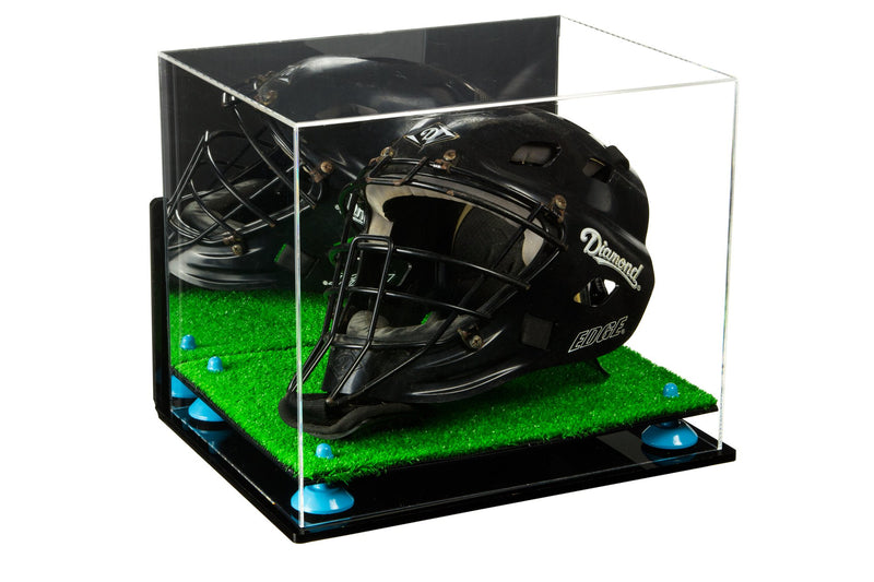 Acrylic Catchers or Goalie Helmet Display Case - Mirror No Wall Mounts (V44/A002)