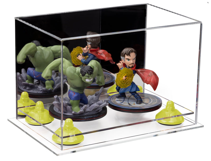 Versatile Acrylic Display Case 9.5 x 6 x 6.5 - Mirror No Wall Mounts (A005/V43)