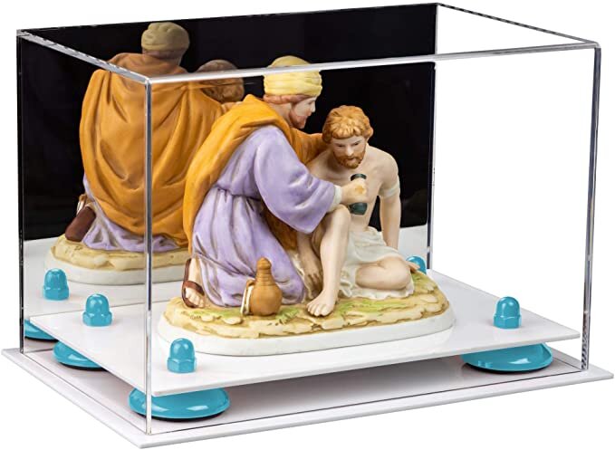 Versatile Acrylic Display Case 9.5 x 6 x 6.5 - Mirror No Wall Mounts (A005/V43)